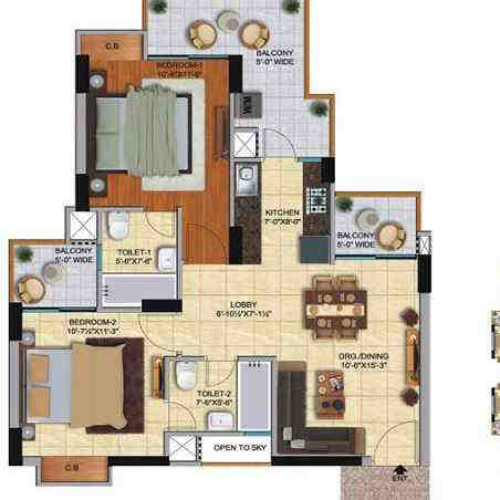 ACE City Noida Extension - 2bhk